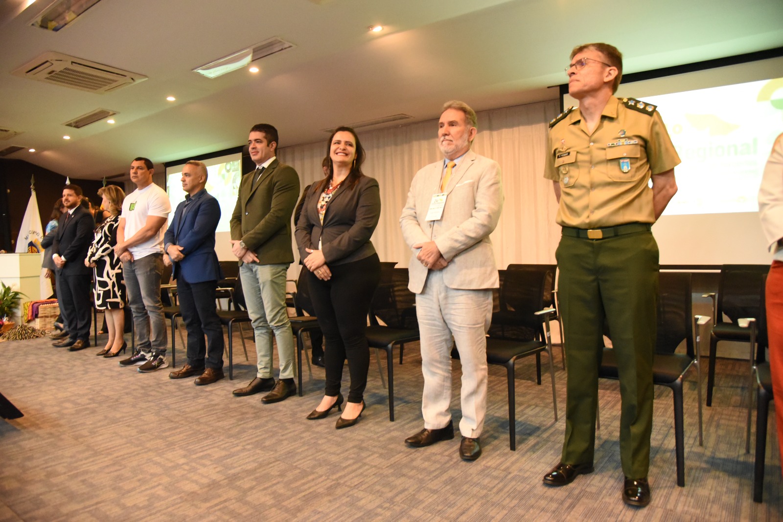 vice-presidente do tribunal de justiça do acre, desembargador Luís Camolez participou do 24º Fórum Regional de Fortalecimento da Rede de Parcerias – Etapa Acre com autoridades da União e do Estado